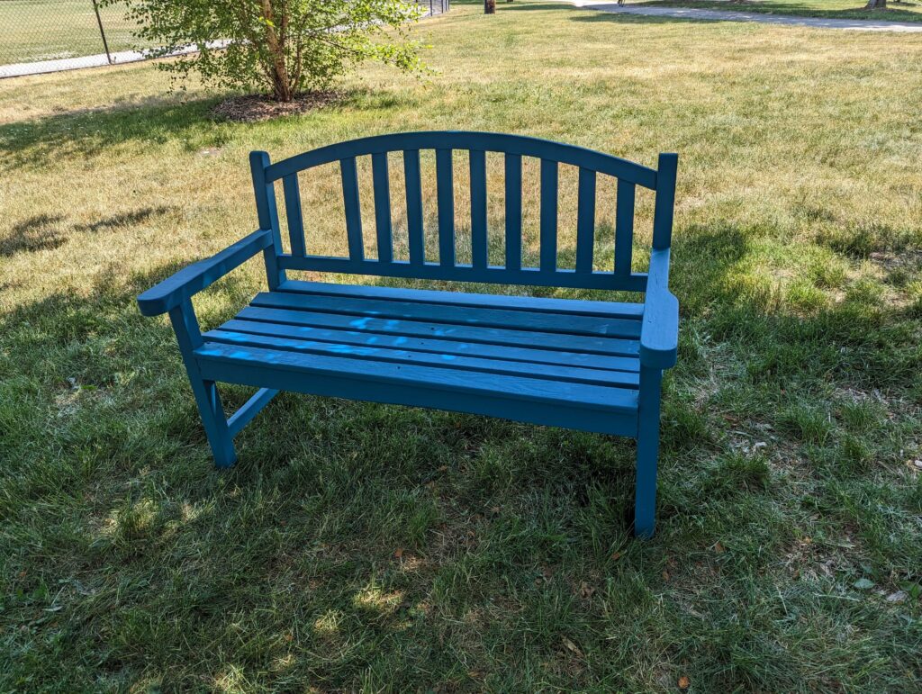 Bench built by Shaunna